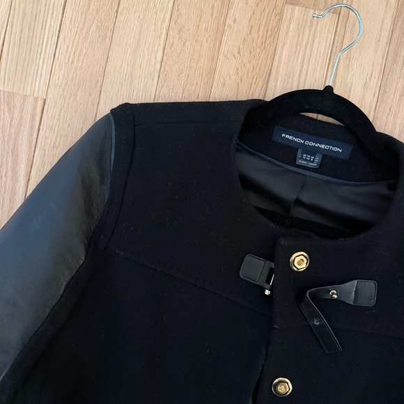 French connection 100% lambskin leather and wool Italian made - Picture 2 of 6